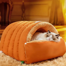 Toquinha Acolchoada com Pelúcia para Gatos