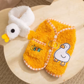 Colete de Pelúcia Bordado para Gatos