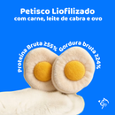 Petisco Liofilizado de Ovo e Leite de Cabra para Gatos