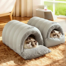 Toquinha Acolchoada com Pelúcia para Gatos