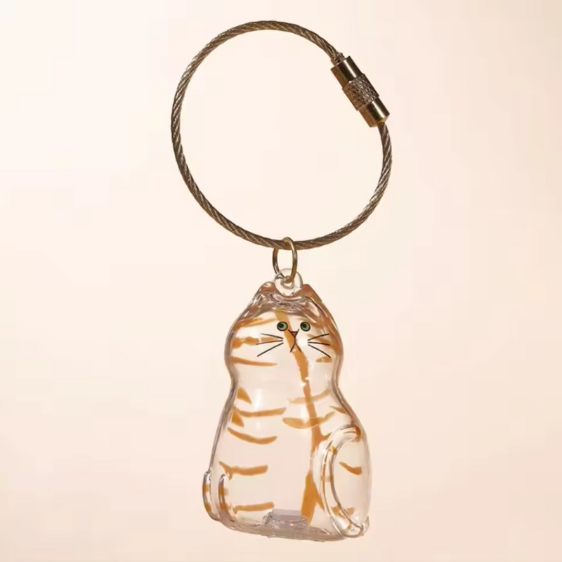 Chaveiro de Acrílico para Pelos de Gatos
