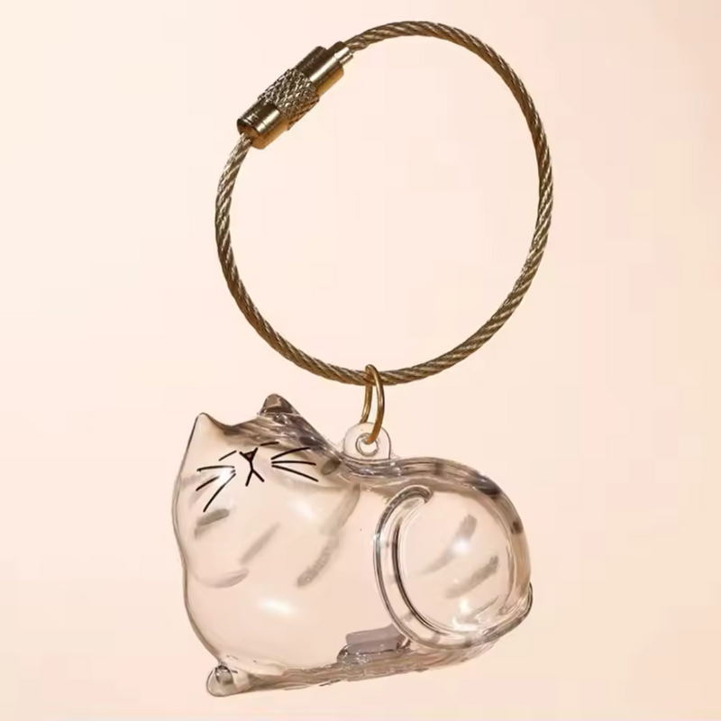 Chaveiro de Acrílico para Pelos de Gatos