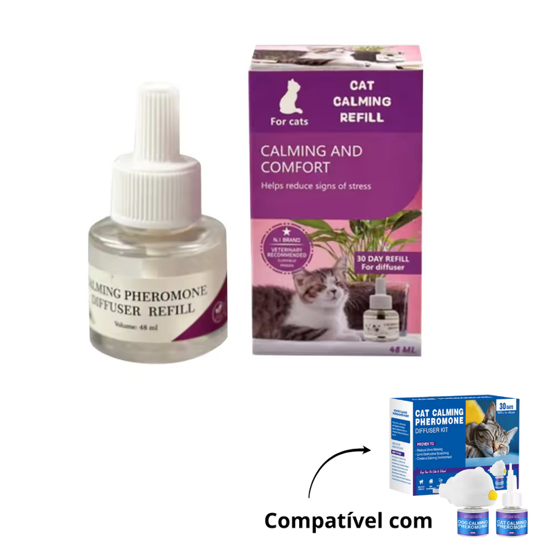 Refil 48ml Universal para Difusor de Feromônios Calmantes para Gatos