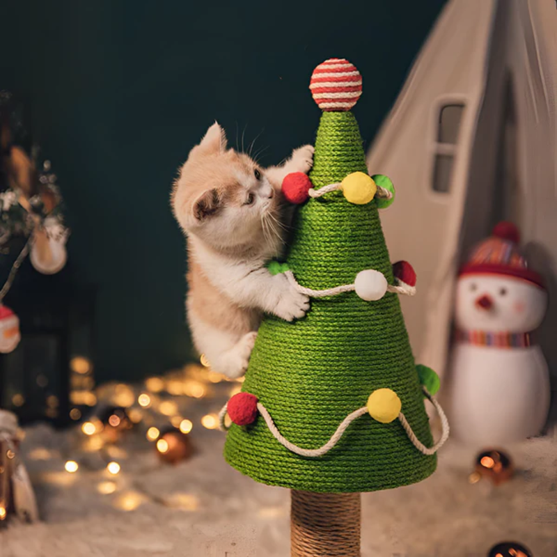 Árvore de Natal Arranhável para Gatos