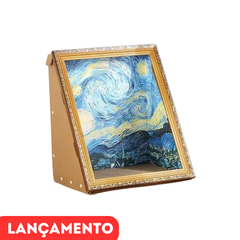 Quadro Decorativo Arranhável para Gatos