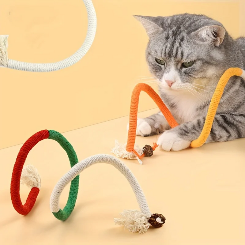 Brinquedo Interativo Corda para Mordidas de Gatos