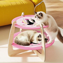 Cama Elevada Arranhável para Gatos