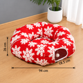 Cama Túnel de Natal para Gatos