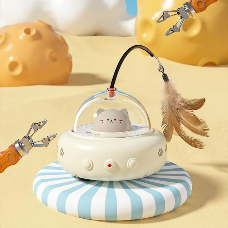 Brinquedo Gatinho Astronauta Elétrico para Gatos