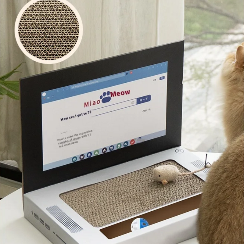 Laptop com Arranhador para Gatos