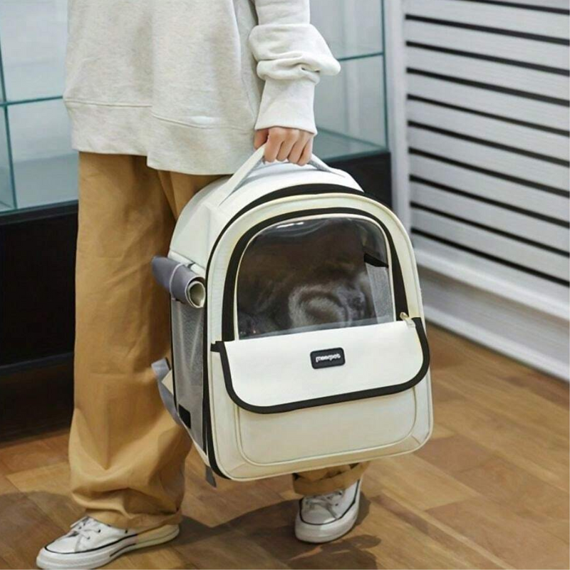 Mochila de Transporte com Janela Transparente para Gatos