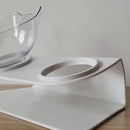 Tigela Elevada Transparente e Antiderrapante para Gatos