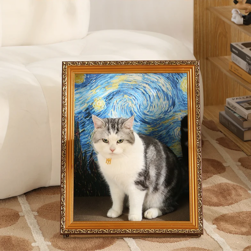 Quadro Decorativo Arranhável para Gatos