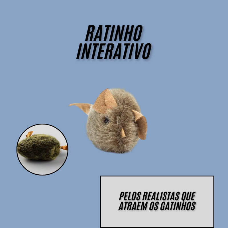 Brinquedo Ratinho Interativo para Gatos