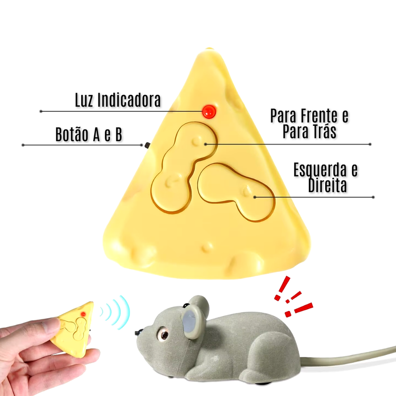 Brinquedo Ratinho Elétrico com Controle Remoto