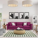 Kit 4 Quadros Vazados Gato Preto - Mimers