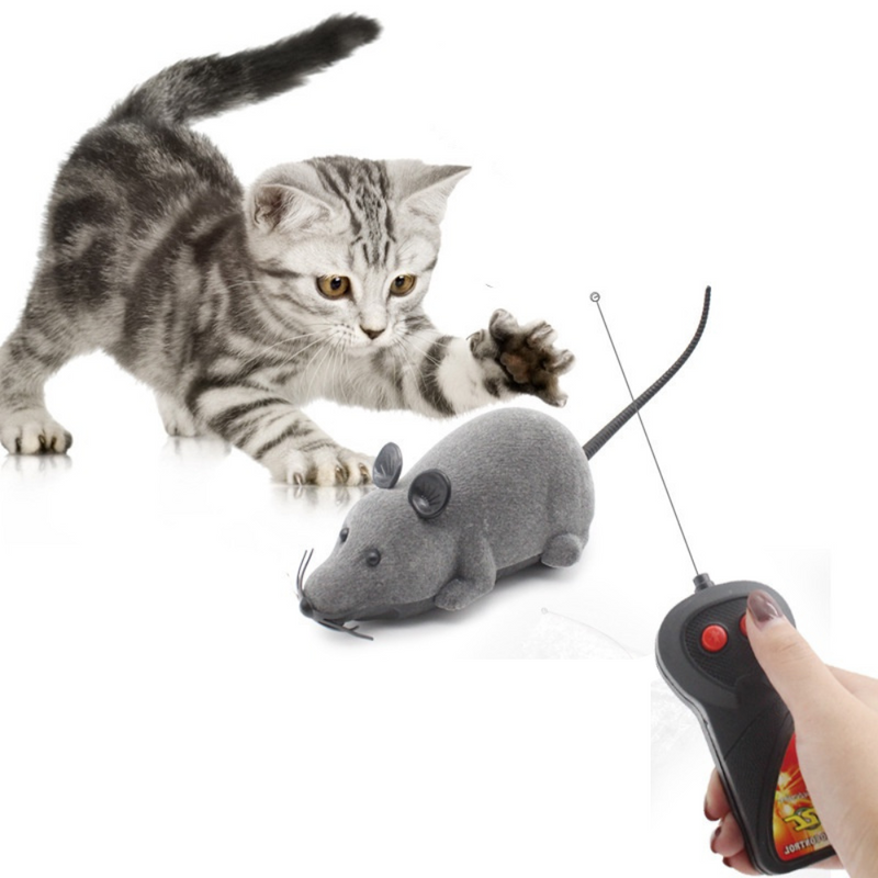 Brinquedos de controle remoto do rato do brinquedo do gato para gatos gato  eletrônico interativo que