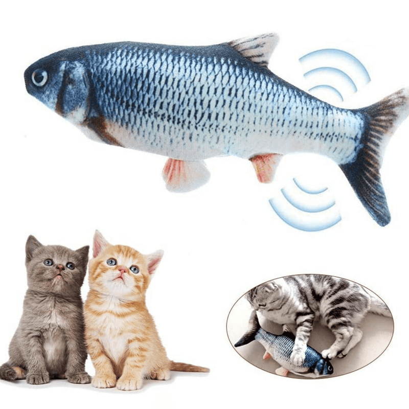 Brinquedo Peixe Elétrico Recarregável para Gatos - Mimers