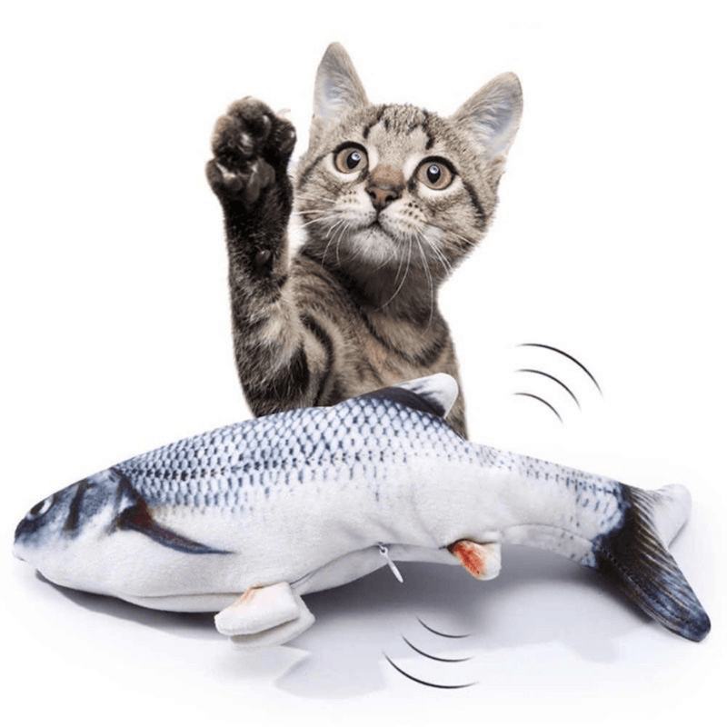 Brinquedo Peixe Elétrico Recarregável para Gatos - Mimers