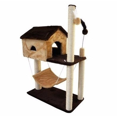 Arranhador Casa com Rede para Gatos