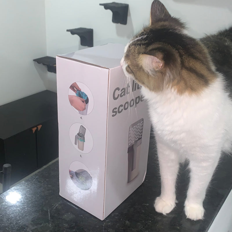 Pá com Dispenser para Gatos